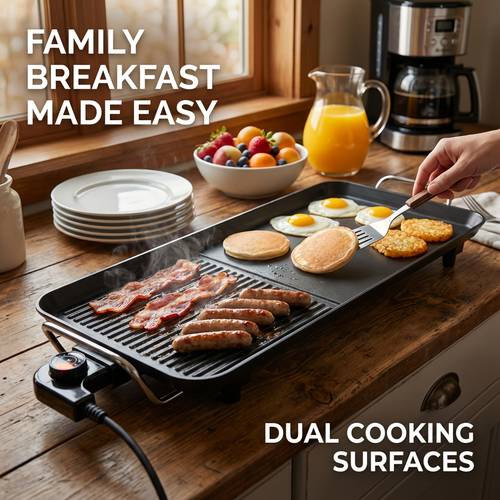 household smokeless electric grill extra large extended non stick roasting pan multifunctional indoor barbecue and grill pot adjustable temperature and drip tray suitable for indoor and outdoor use a holiday gift