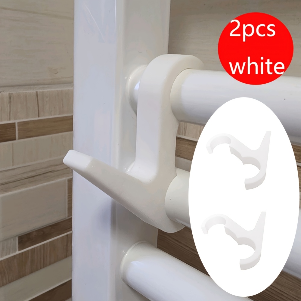 Image of 2pcs Radiator Tube Clothes Hangers Circular Bathroom Radiator Tube Hooks No-drill Garment Hooks Indoor Heating Pipe Towel Hooks, Utility Hooks