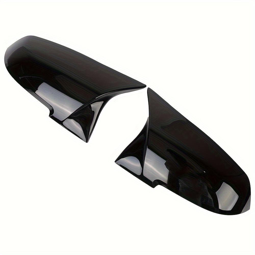 TEMU 2pcs Abs Rearview Mirror Covers, Compatible With 1 2 3 4 Series F20 F21 F22 F23 F30 F31 F32 F33 X1 Side Mirror Caps - Front Placement