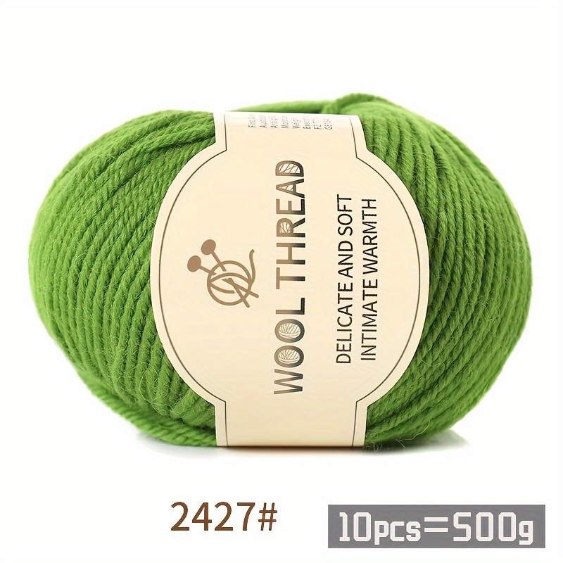 TEMU 500g 290 Medium-coarse Combed Alpaca Wool Yarn Autumn And Winter Hand-knitted Material Package For Making Sweaters, Scarves, Hats, And Wool