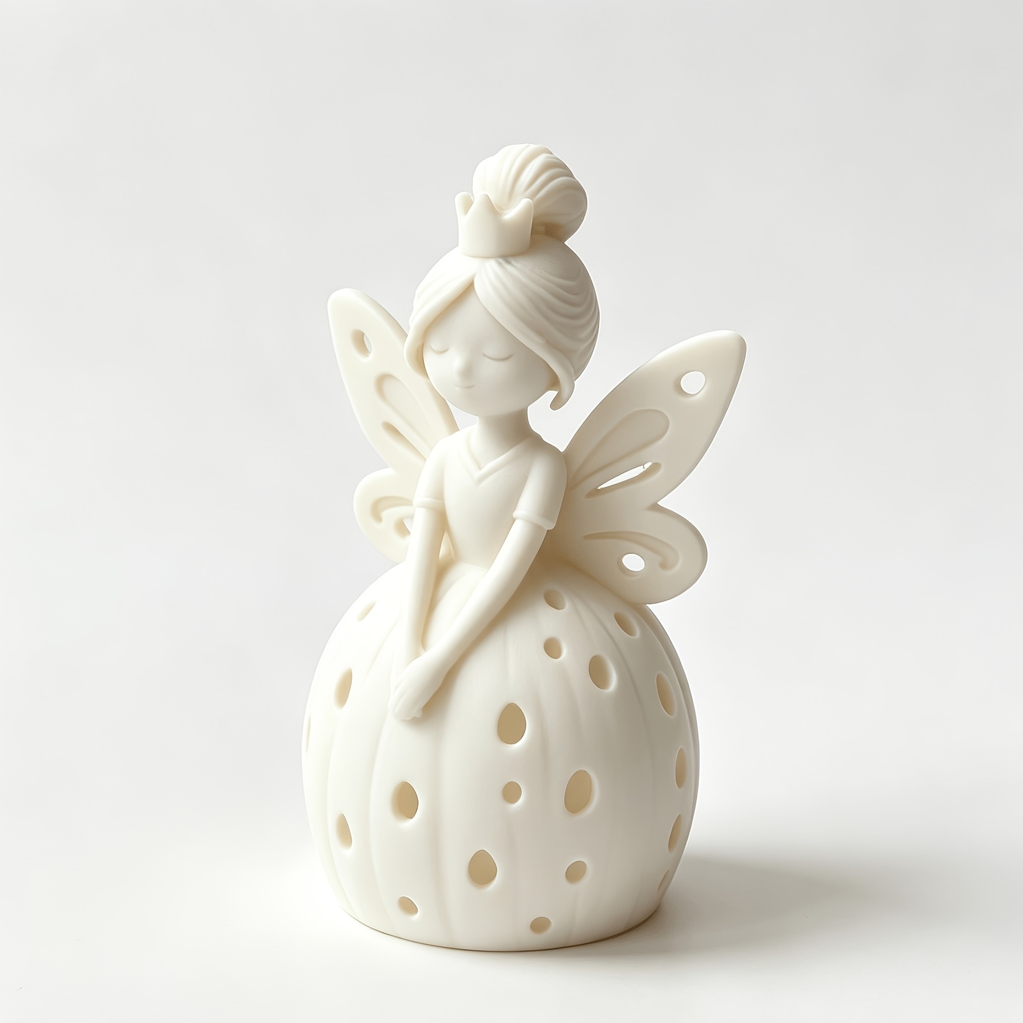 TEMU 1 pieza Adorno de luz de noche de princesa de , Soporte de lámpara de , Decoración de escritorio, Estatua decorativa luminosa hueca, Adorno