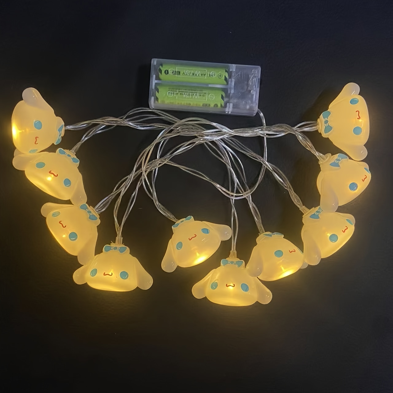TEMU Cute Hello Kitty And Cinnamoroll Light Strings (78.75 Inches 10lights) | Perfect For Room Decor | Birthday, Halloween, Christmas Essential (no Batteries)