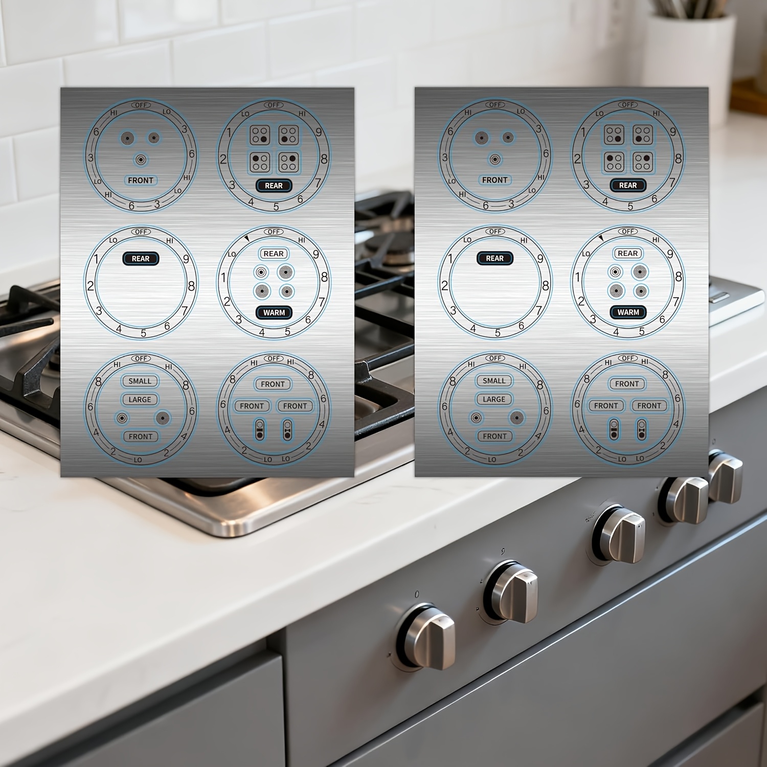 Retail Stove Top Burner Decals Kid's Play Deals Kitchen Gas