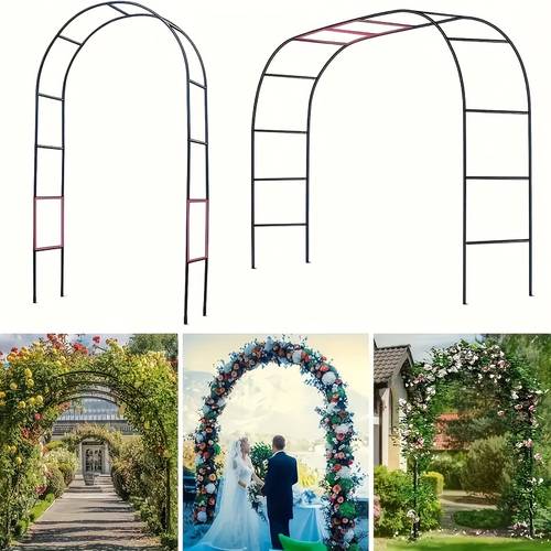 metal garden arch climbing plants 2 sizes metal garden arch wedding event decoration garden trellis for climbing plants assemble 1 2 pack