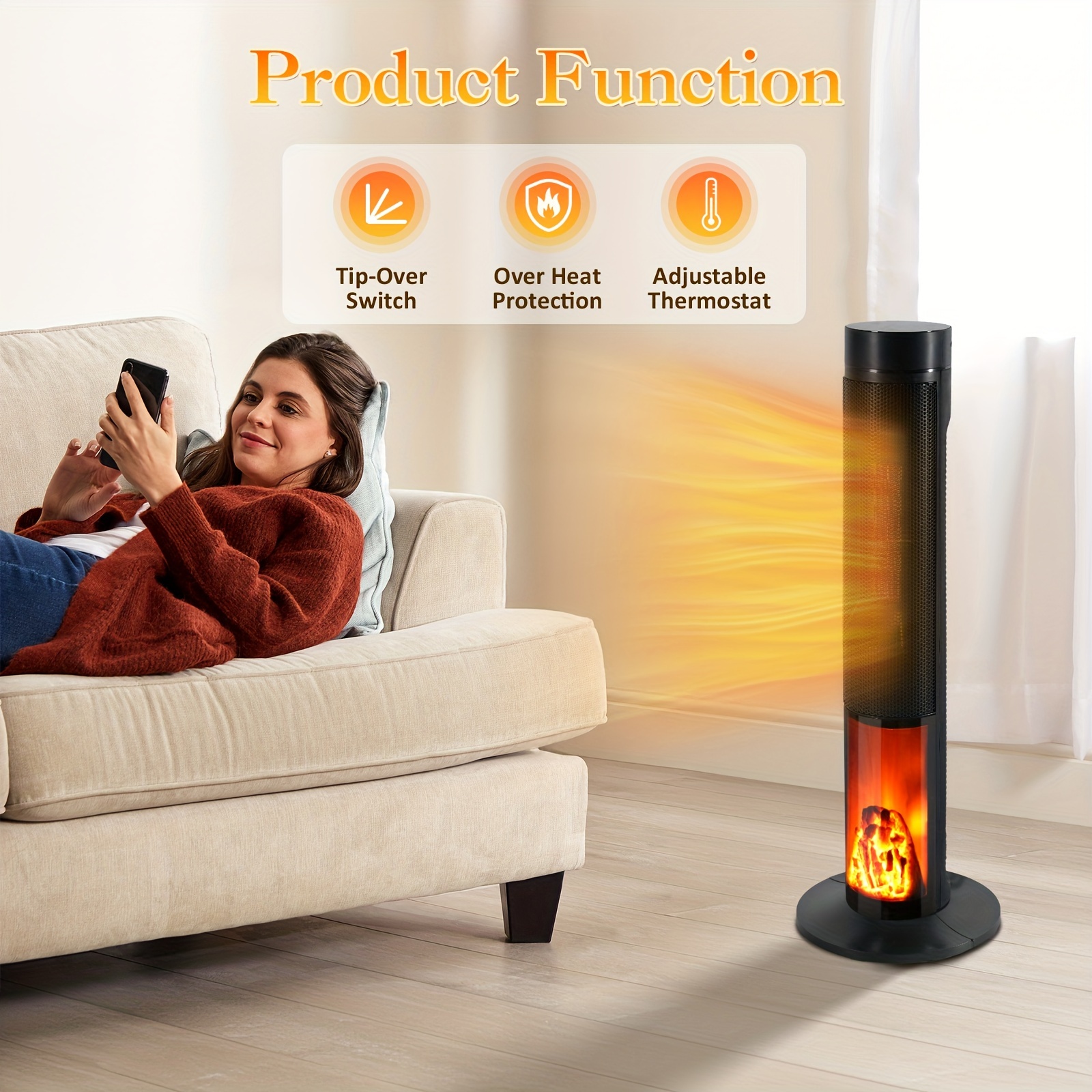 Tower Heater Large Room Portable Heater Heater For A Large Room