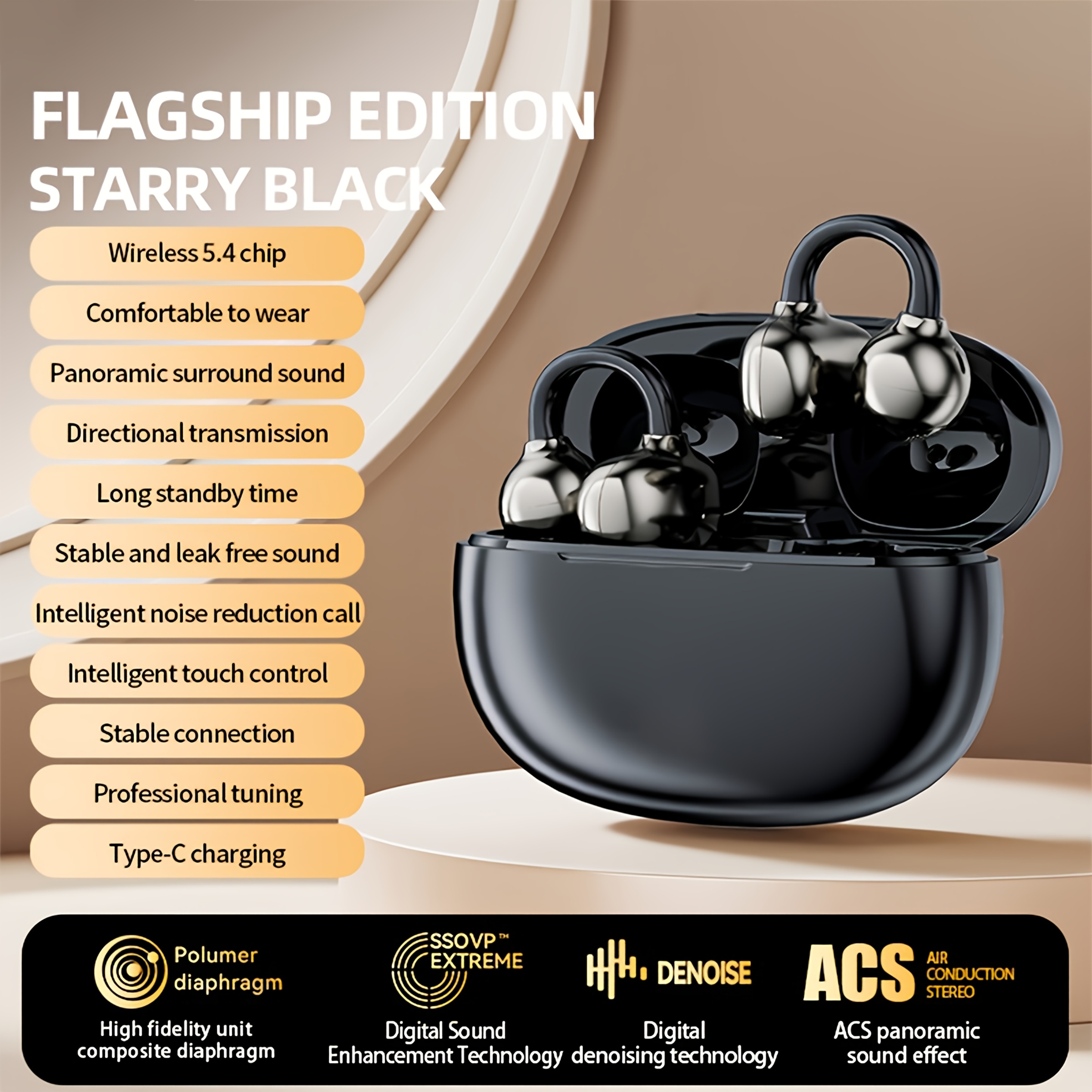 TEMU Gteqy 2026 New High-quality Wireless Earphones, High-quality Wireless Wireless Earphones, Music Wireless Earphones, For Sports Wireless Wireless