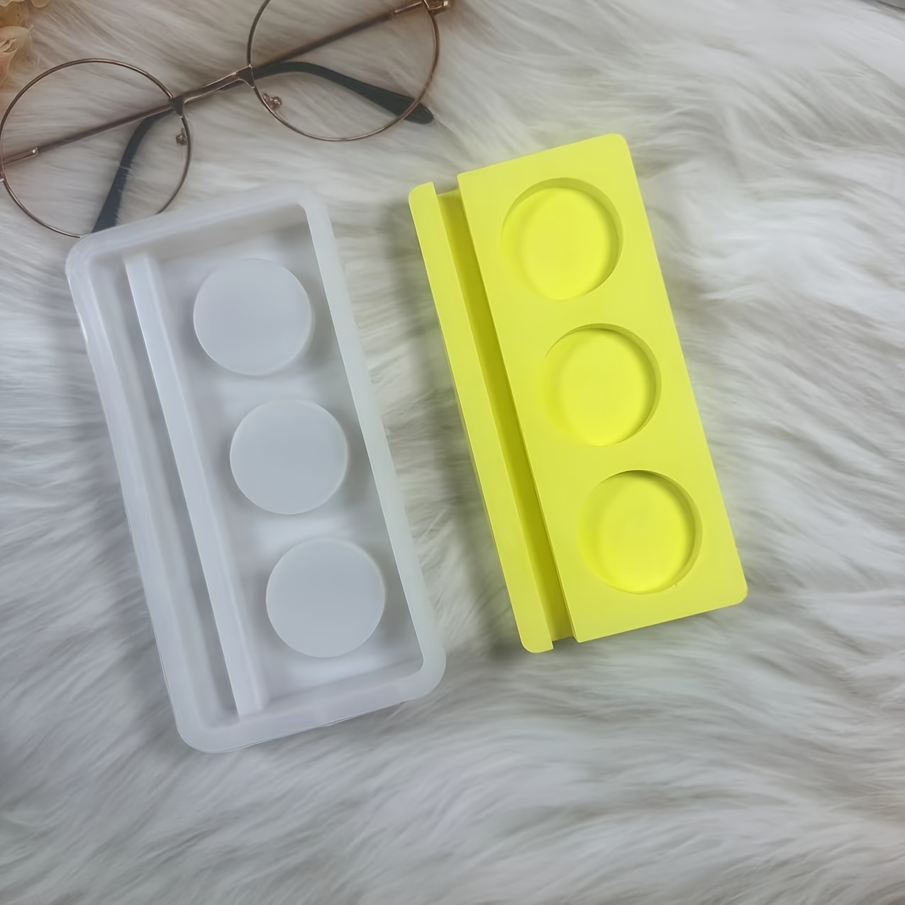 

3-hole Candle Holder Silicone Molds, Diy Plaster Craft Mold, Epoxy Resin Casting Molds