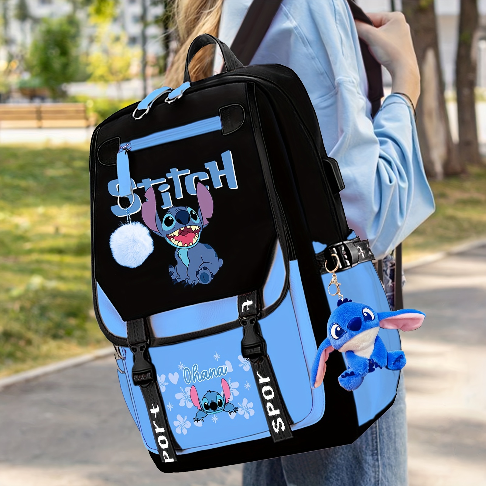  polyester laptop backpack large capacity thickened travel casual bag durable computer school bag suitable for christmas birthday halloween gifts details 1