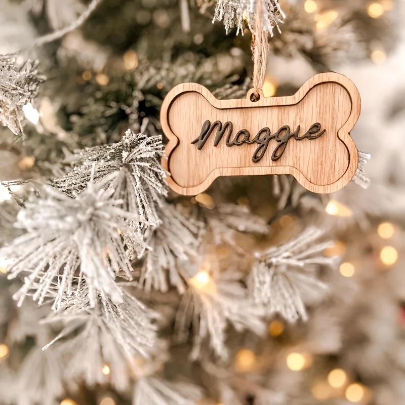 

Engraved Wooden Tag - Personalized -shaped Nameplate For Birthdays, & Christmas Decorations