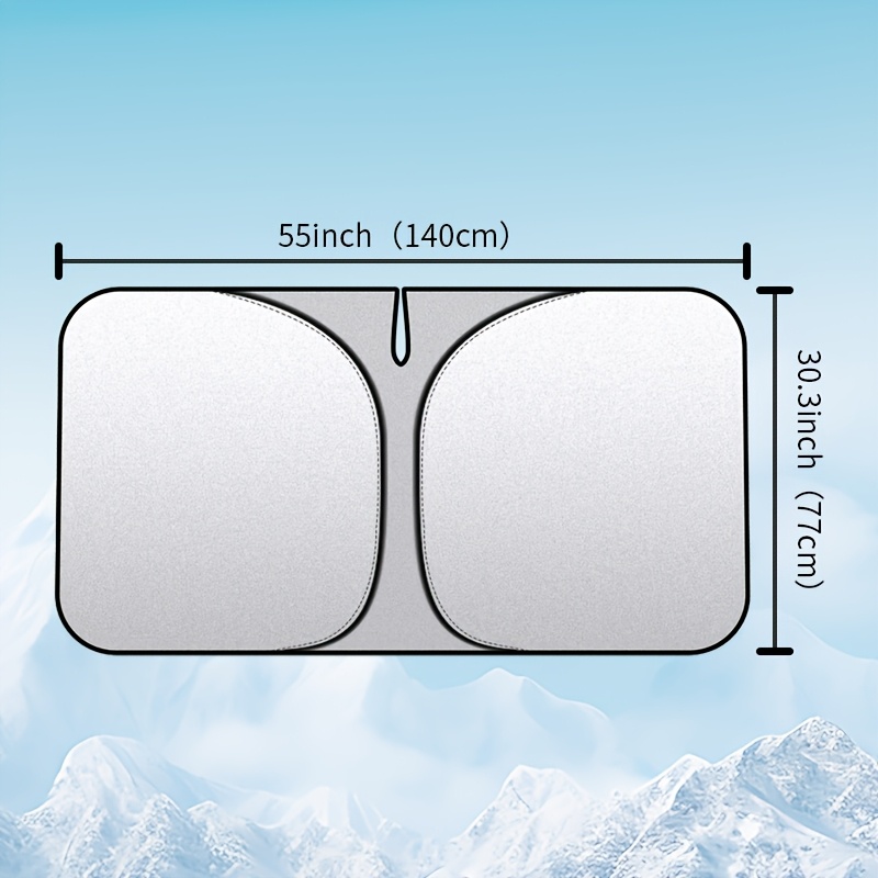 Image of 2026 New Car Sunshade Windshield Sunshade Umbrella Cover Interior Blackout Sunshade Heat Insulation Sunshade Curtain