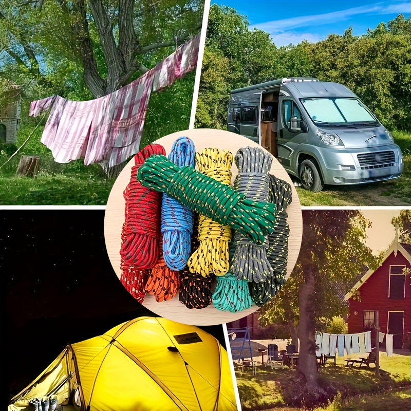 2 pack multi purpose clothesline 10m nylon rope suitable for drying clothes blankets and outdoor travel use   Product details 0