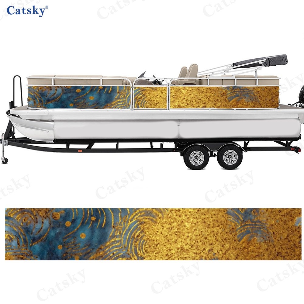 2D Flat Stickers for Boat Wrap, 2pcs
