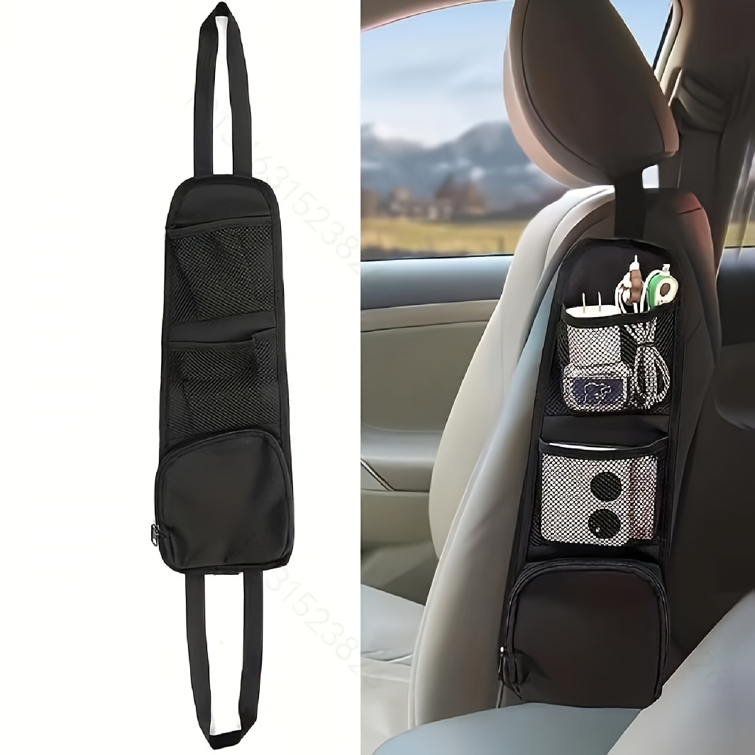 

Car Seat Side Storage Bag, Multi Functional Car Packing Bag, Hanging Organizer For Phone Wallet Glasses