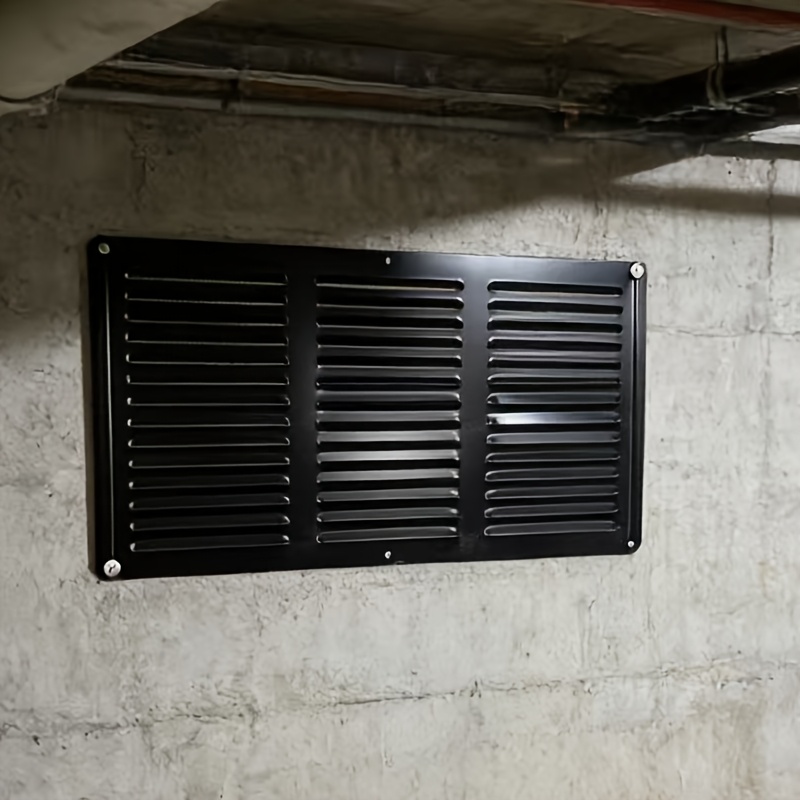 8x16-palčna aluminijasta žaluzijasta deževna in protinatica prezračevalna rešetka - enostavna za namestitev na steno/strop