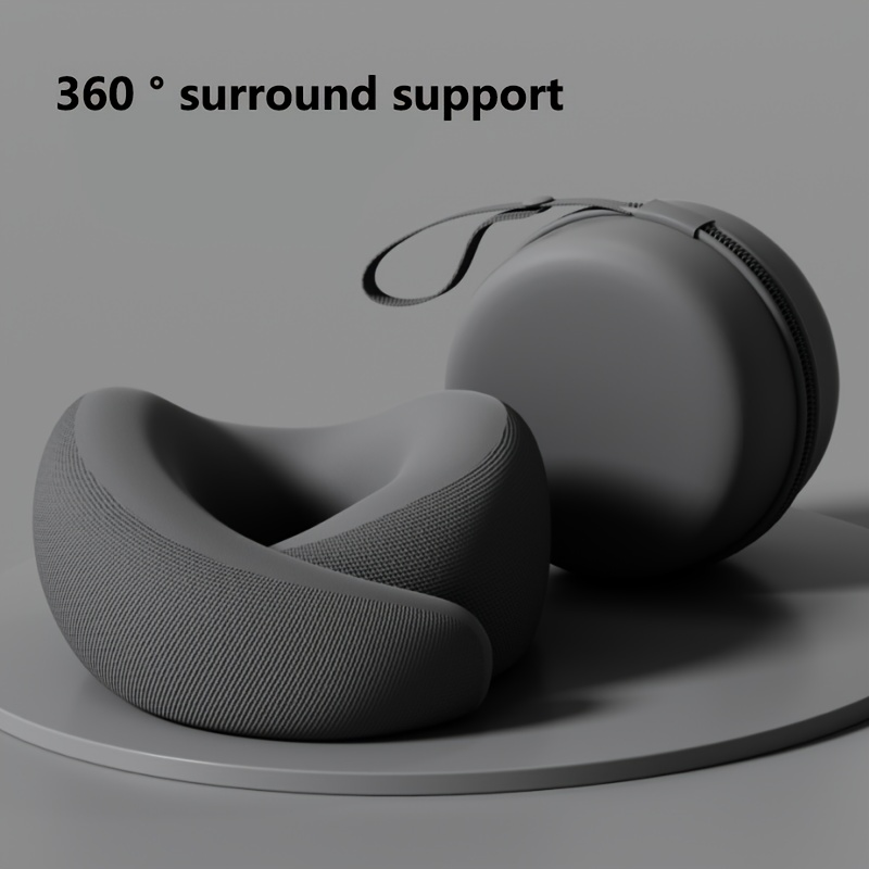 Image of U-shaped Travel Neck Pillow, Travel Pillow, Comfortable, , Suitable For Travel Aircraft, Cars, Family Road Travel Necessities, Delivery Of Portable Storage Box
