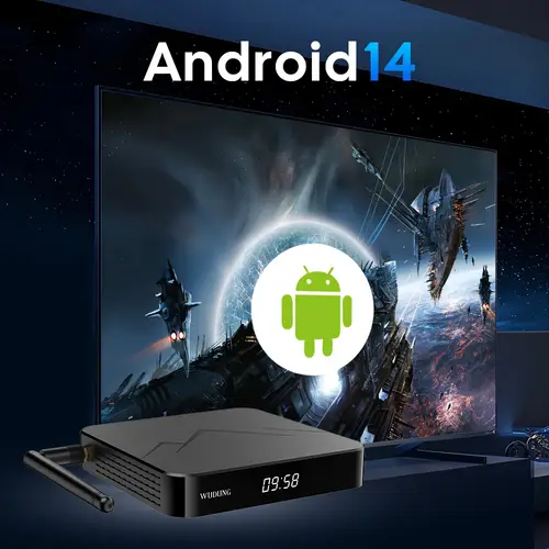 WUDUNG W05 Smart TV Box 14.0 4K WiFi6 for Home Theater & Living Room Entertainment