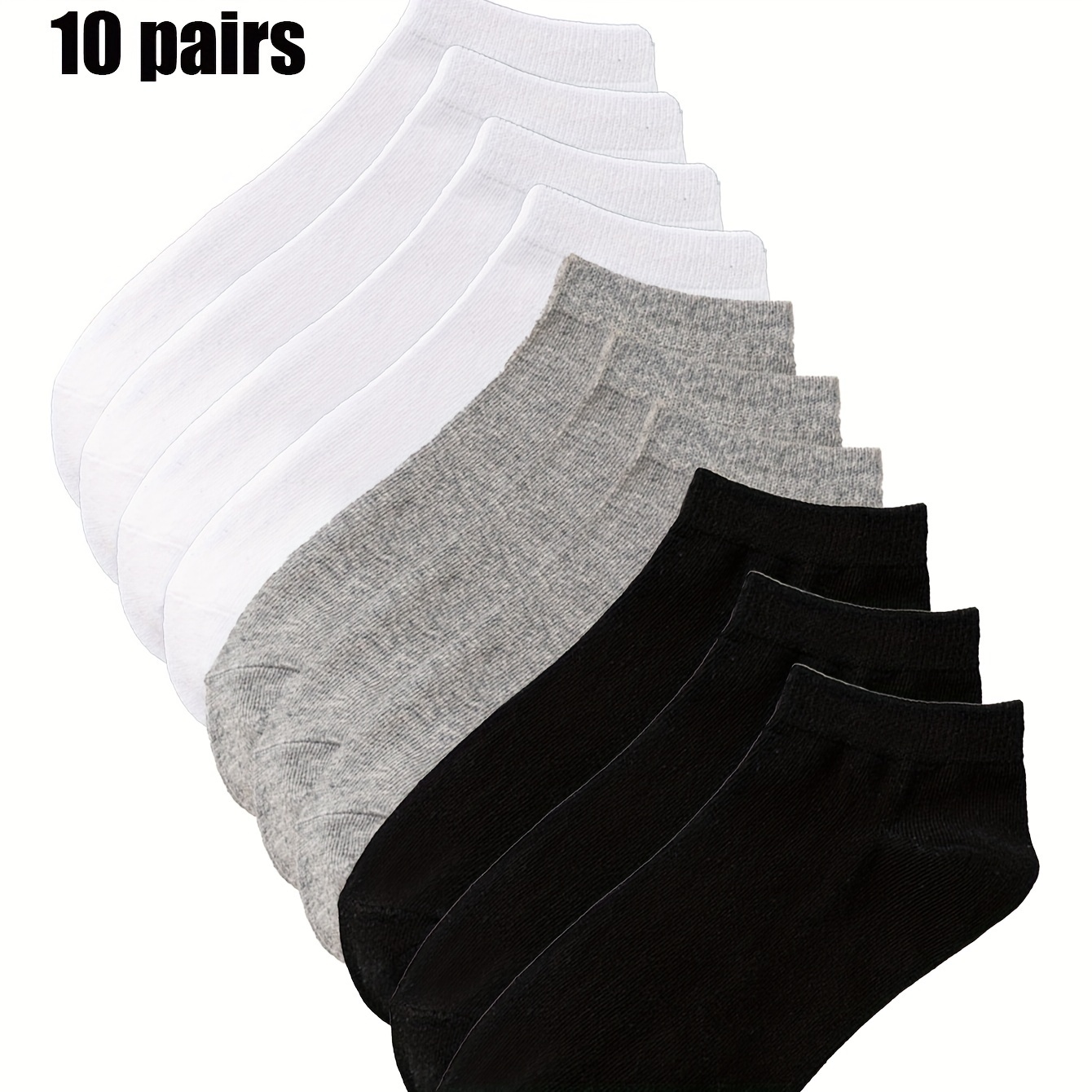 

10//40 Pairs Of Men's And Women' Color Short Socks, Sweat-absorbing, Low-cut, Invisible, Boat Socks, Spring And Summer Business Casual Boat Socks