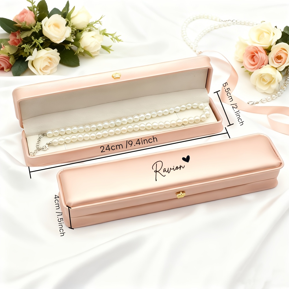 Customized Name Necklace Jewelry Box, Tailored for Storage