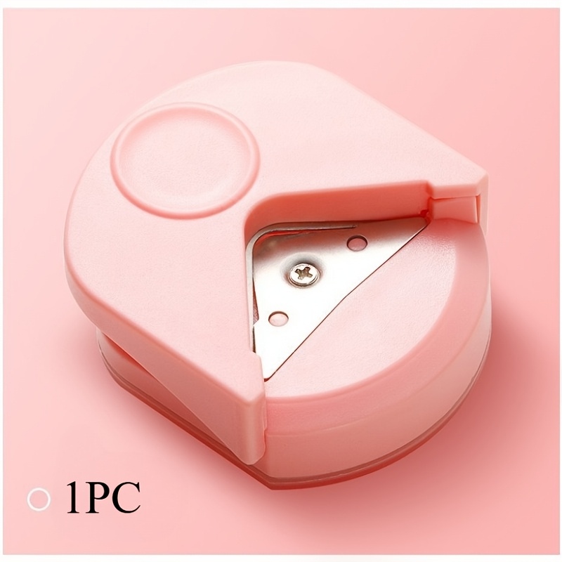 TEMU 1pc/2pcs R4 Round Cornerportable Corner Puncher & Circle Cutter Button Maker Machine Cards, Photos - Craft, Office &diy Scrapbooking Tool