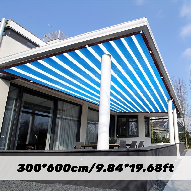 TEMU Filet d'ombrage et écran d'intimité pour balcon extérieur de grande taille, tissu d'ombrage respirant, avec un taux d'ombrage de 90 %, tissu de