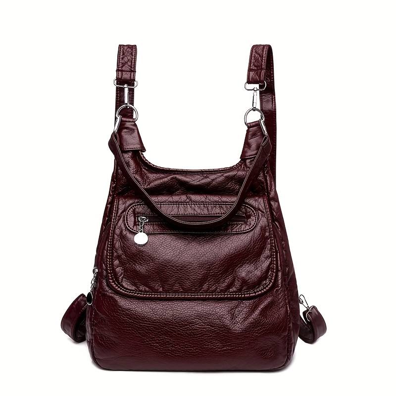 Moqueta Convertible para Mujer/Bolso de Hombro/Tote - Cierre con Cremallera, Compartimento Espacioso, Ligero para Trabajo y Viaje - Disponible en Blanco, , Rojo, Gris - Bolso Minimalista, Bandolera, Textura Suave