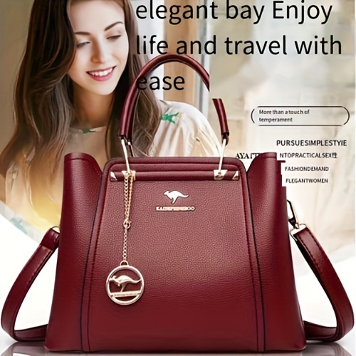 RAMBOROO Women' Large Capacity Elegant Handbag with Adjustable Crossbody/Top Handle Strap - Professional Bag Suitable for Commuting, Travel, Business & Everyday Use - //