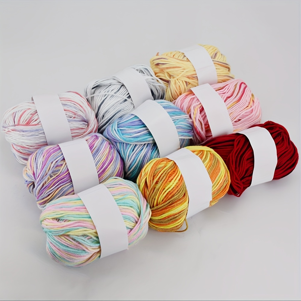 pack of 6pcs colored yarn gradient color thread for knitting sweaters crochet vest shawls handmade knit balls 300  58oz total