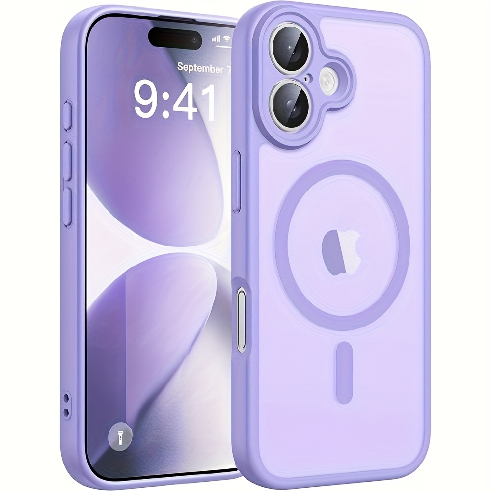 E-shop Handyhülle: Luxuriöse Halbtransparente Matt-Mischung Hartmagnetische Handyhülle für iPhone 17, 16, 15, 14, 13 Pro Max, 16, 15, 14 Plus, 17 Air,