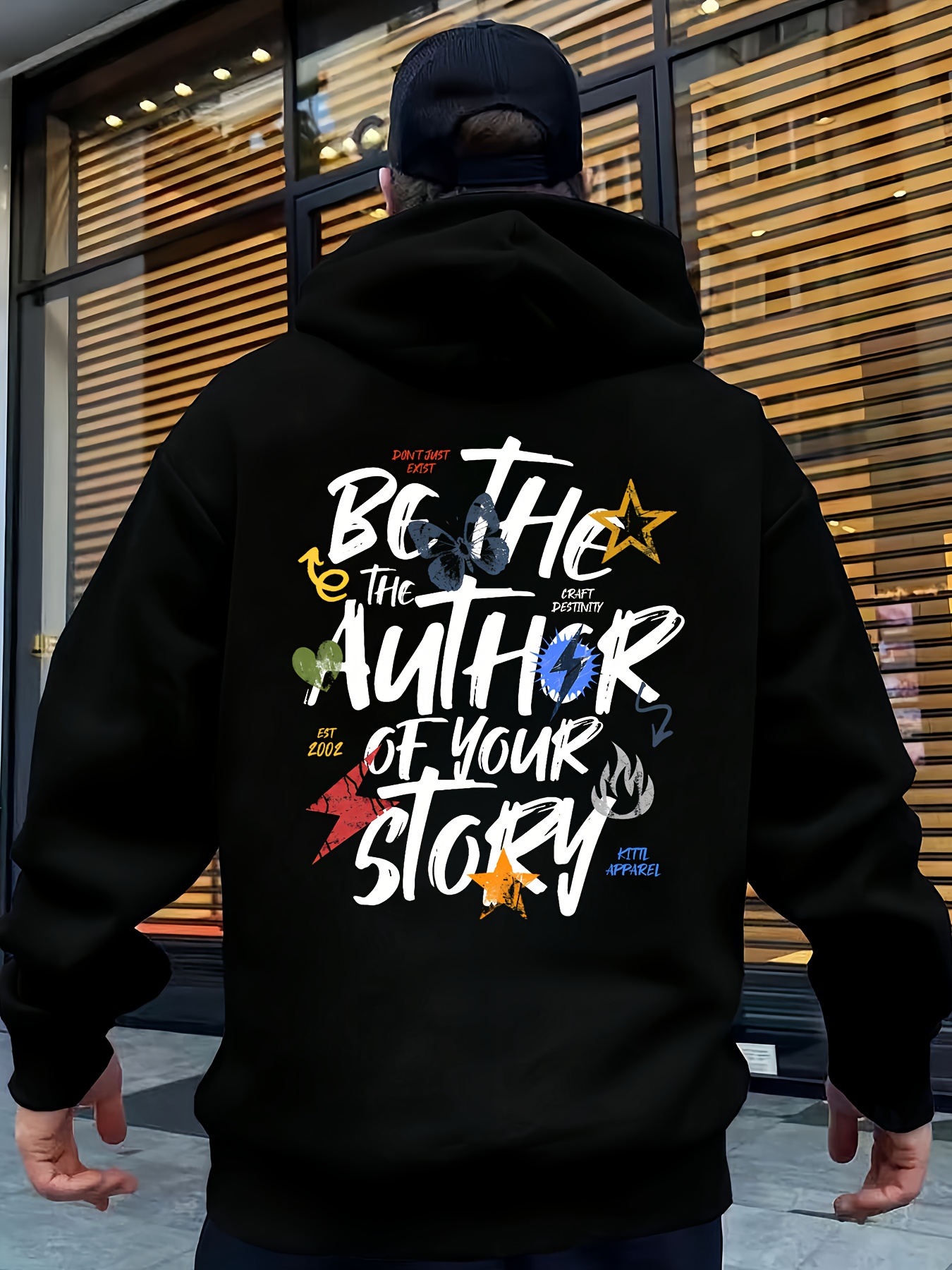 sudadera casual algodón 100% hombre cordón bolsillos Temu Peru