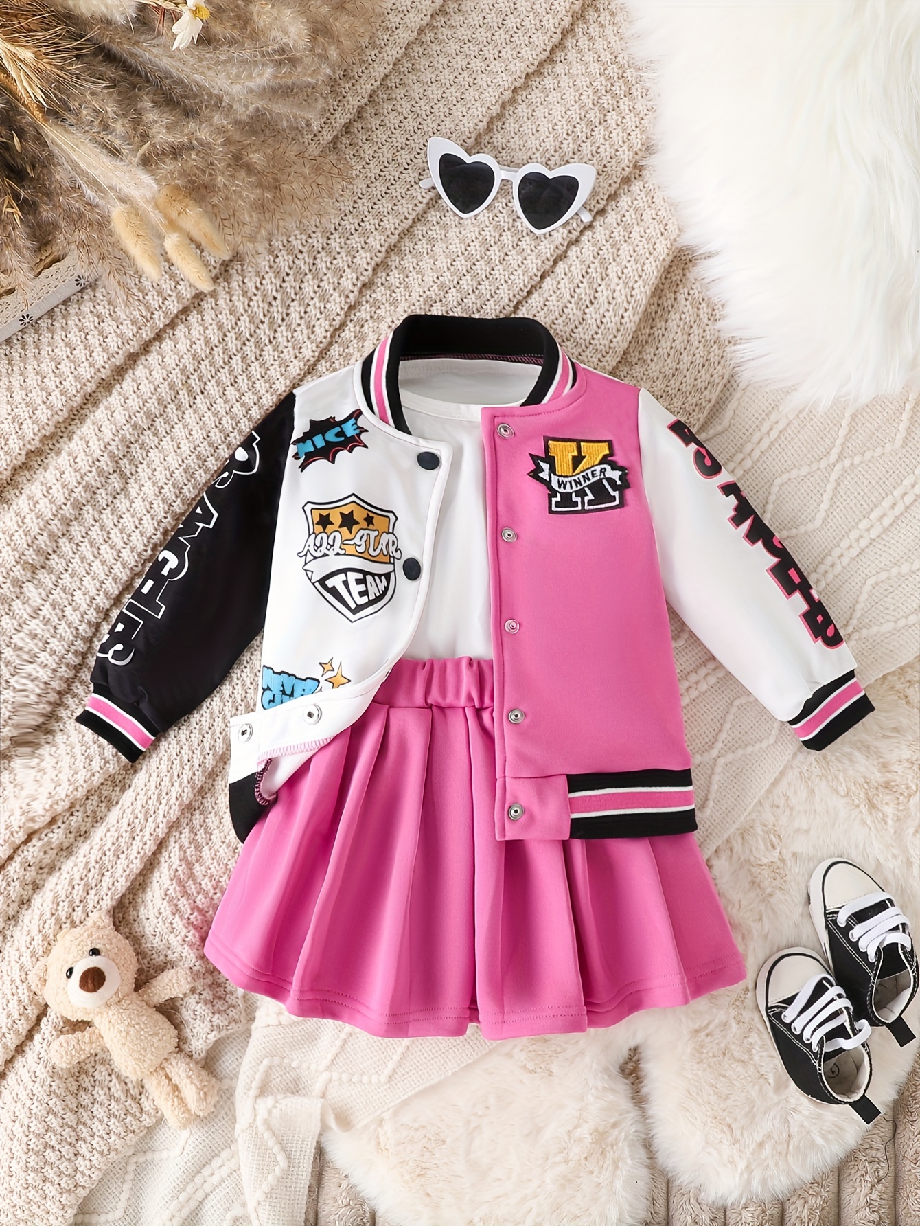 Baby girl varsity jacket best sale