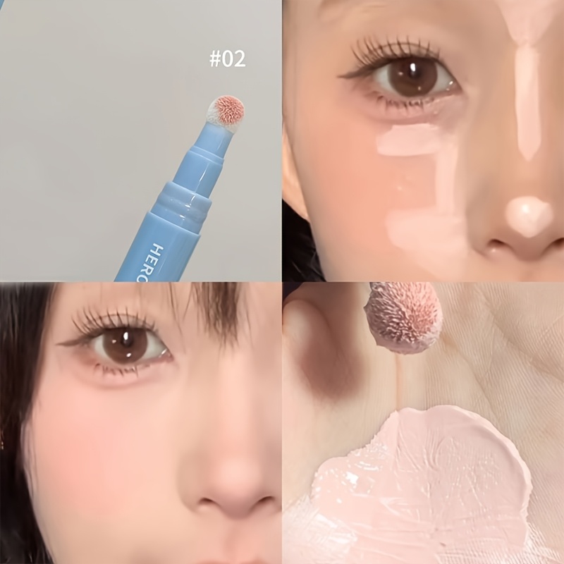 Herorange Thin Thin Concealer Cushion Pumice Head Concealer Pen Brightening Covering Spots Dark Circles Moisturizing Long-lasting Moisturizing