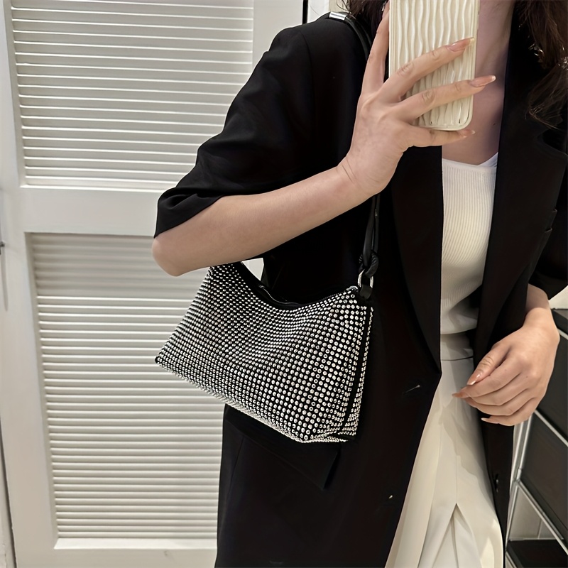 

Foreign Rhinestone Small Bag Chain Small Bag Bag 's 2023 New Versatile Shoulder Bag Fashion Bag