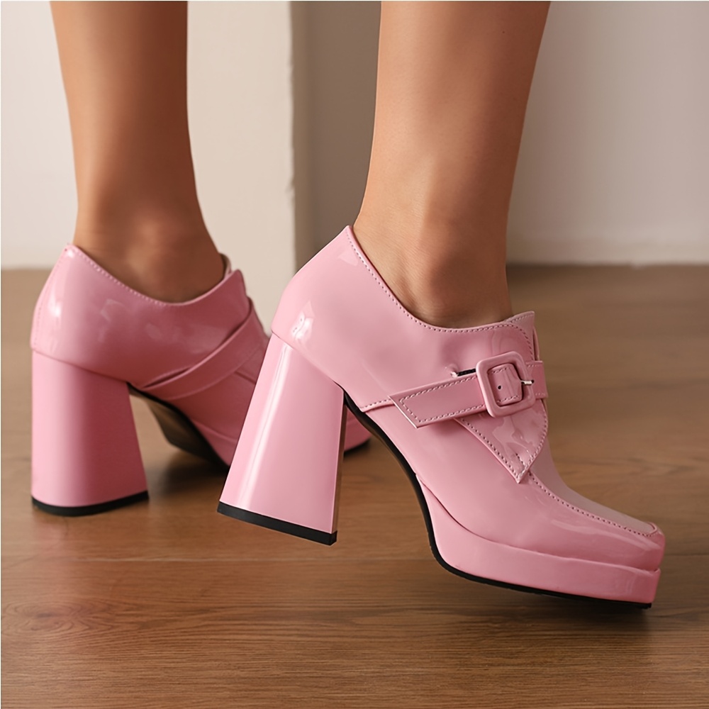 Elegant Women's Slip-On Loafer Shoes - Square Toe 6