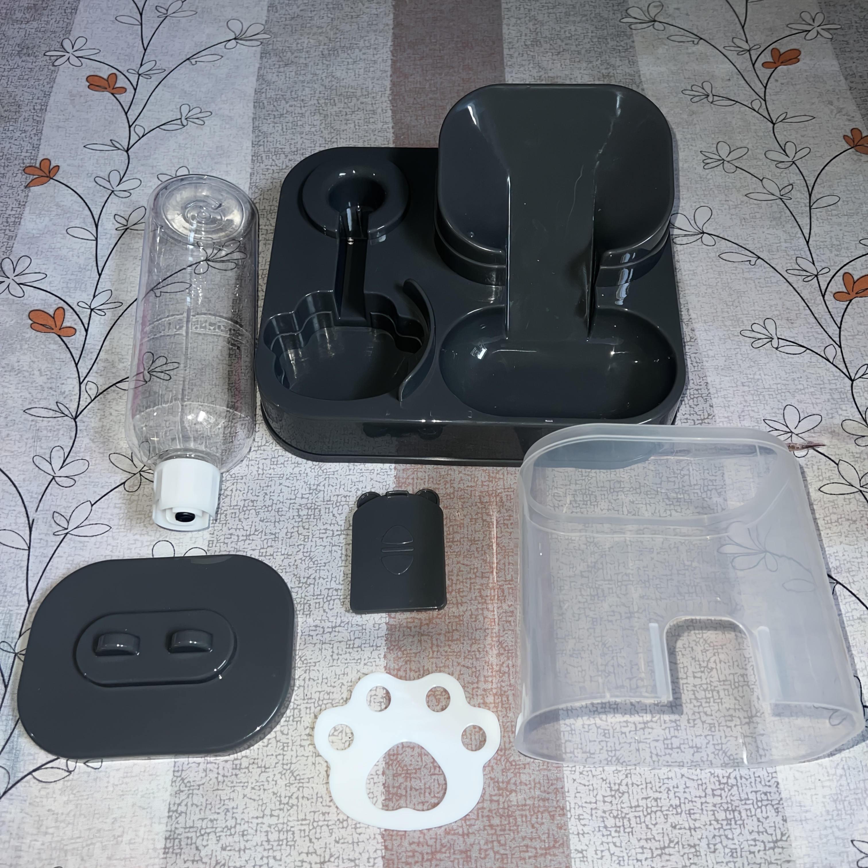 Smart Pet Feeder And Water Dispenser Set, Easy Assembly, Suitable for Cats And Small Dogs, Blue, Pink, Gray, Green, Yellow Available, Transparent/White 2 Specifications Available, Ideal Gift for Relatives, Friends, Colleagues, Non-Electric - Image 4