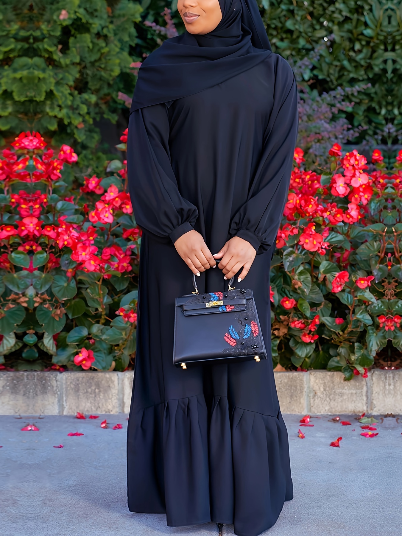Modesto muçulmano Fechar Abaya cor sólida e elegante de moda vestidos  longos abundantemente as mulheres roupas vestir roupas casuais Muslimah  caros - China Vestido de muçulmanos e vestuário islâmico preço