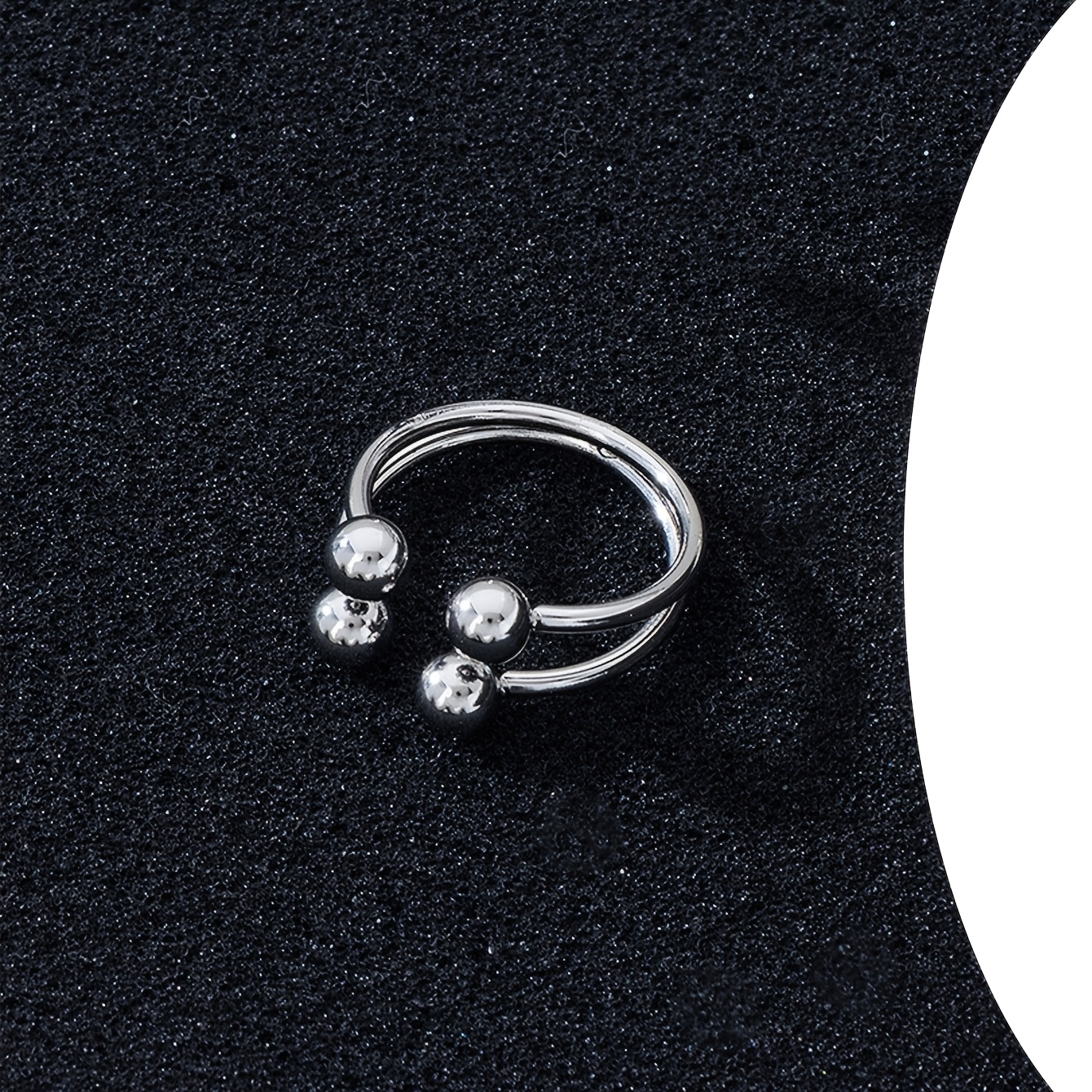Women's Punk Style Round Cross-Open Ring