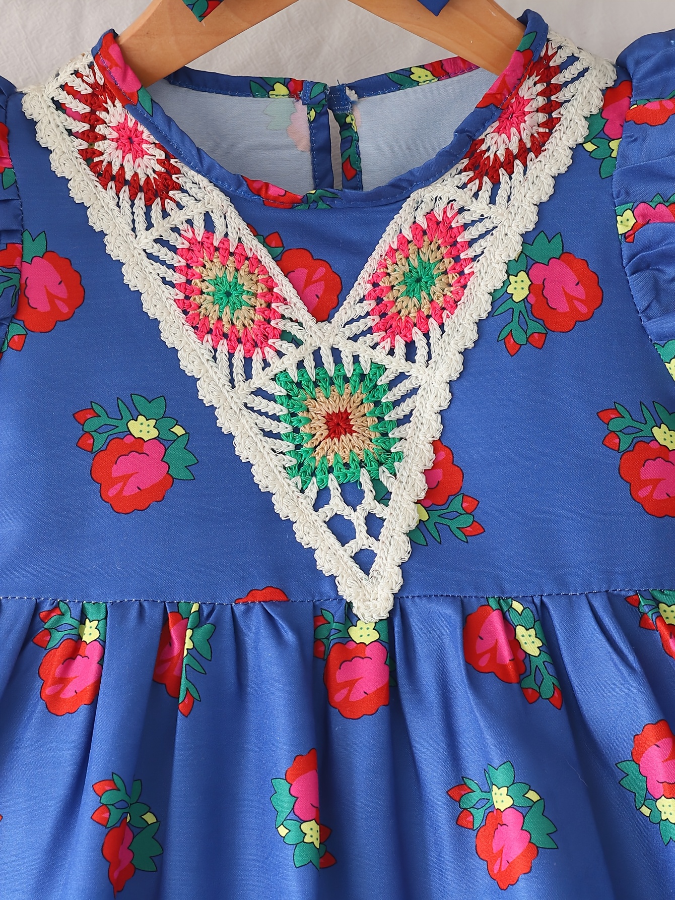two piece navy blue ethnic girl dress set - Temu South Africa