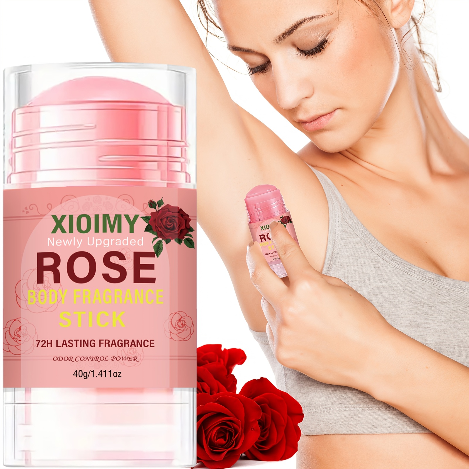 1 411oz rose deodorizing cream with a   body odor for 72 hours   fragrance body deodorizing long lasting fragrance suitable for underarms body     body odor and odor