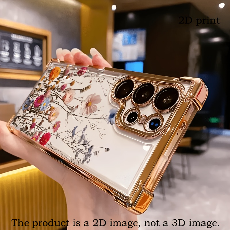 TEMU Phone Case: New 2d Flat Colorful Floral Pattern High-value Protective Case, Suitable For Galaxy S23/ Galaxy S23 / Galaxy S23 Ultra/ Galaxy S23