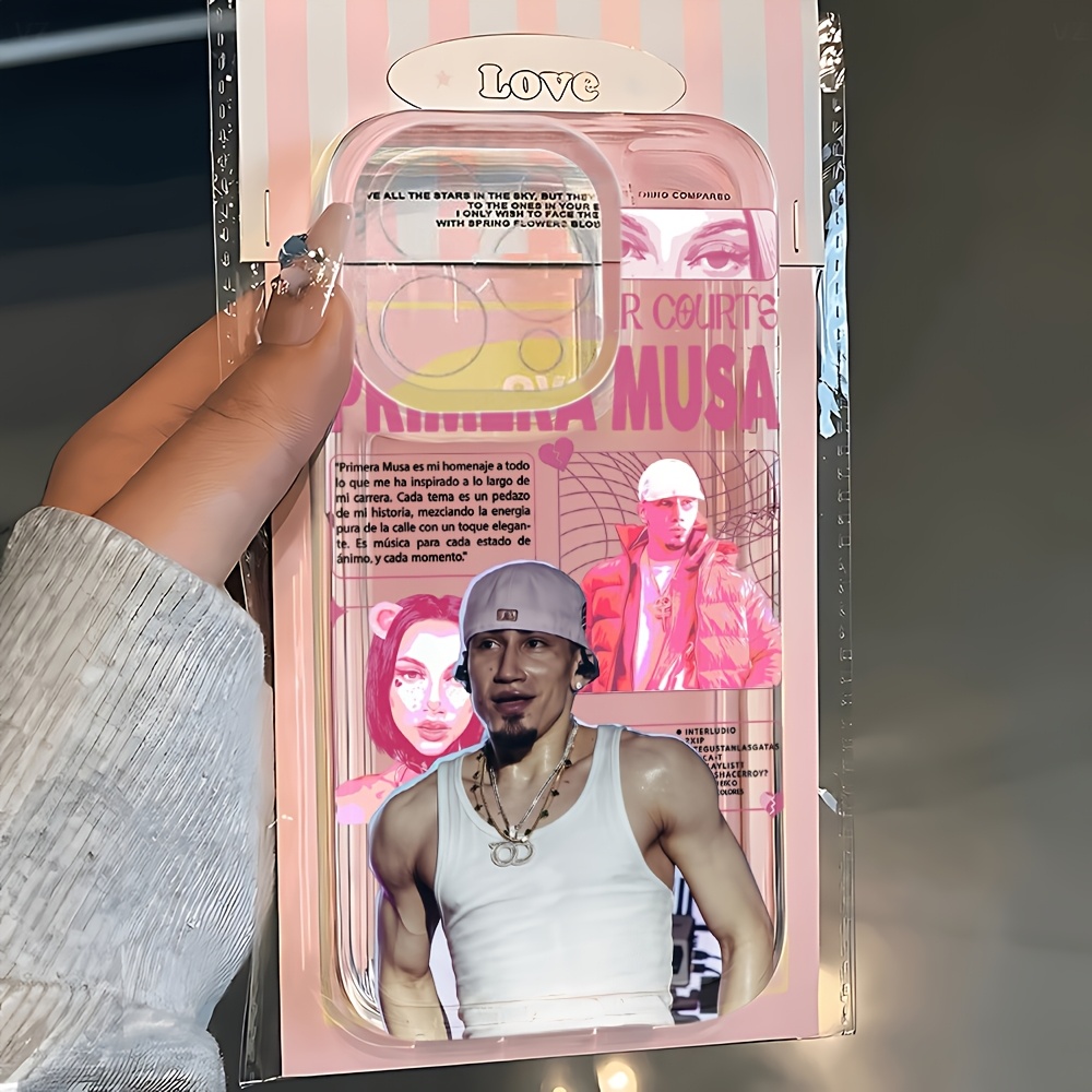 TEMU para teléfono - para teléfono del vocalista Omar'S Courtz, compatible con iPhone 17 17E 16E 16 15 14 13 12 11 Pro Air XR XS X 7 8 Plus, cubierta