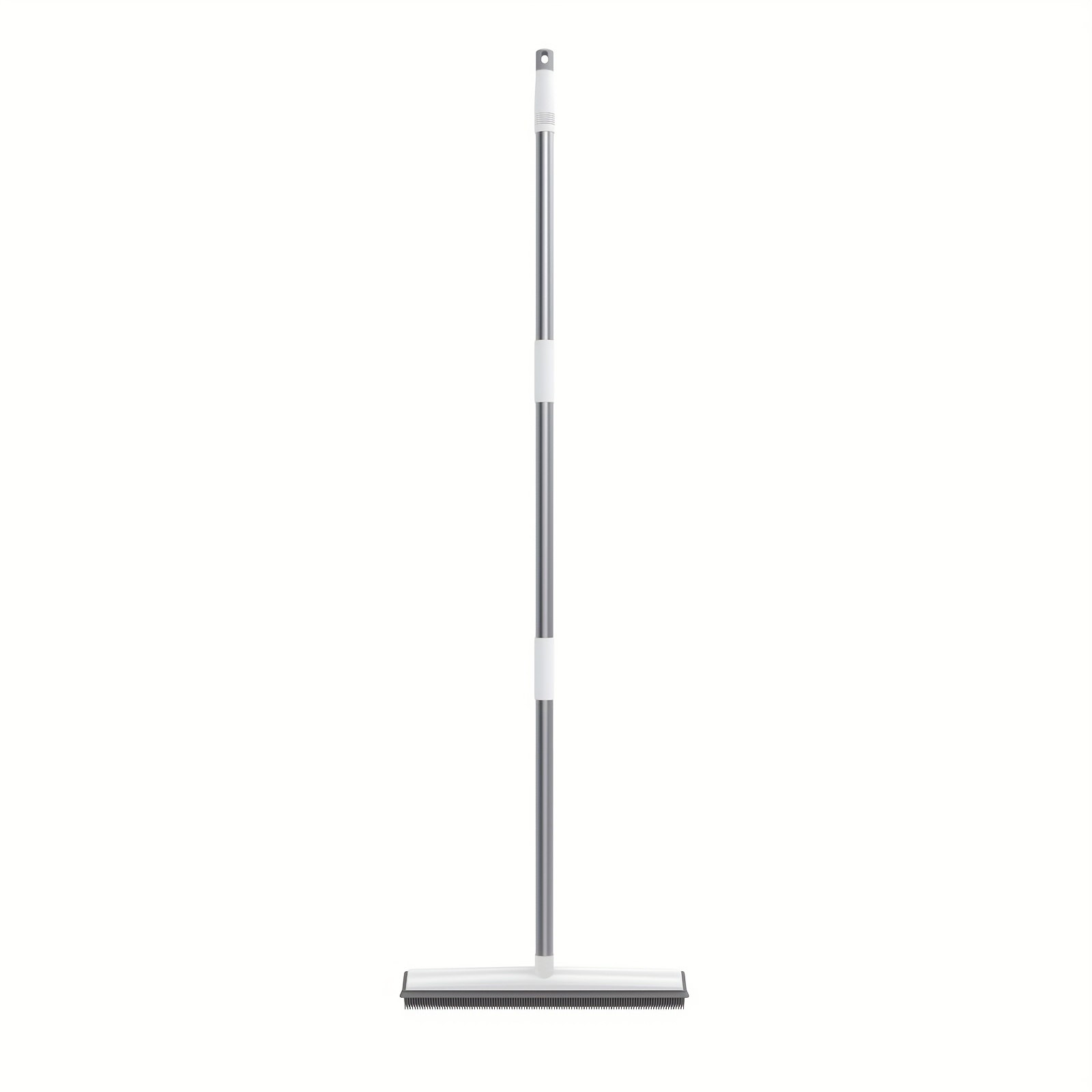 Image of 60-inch Long Handle Floor Squeegee Mop With Teal Accents - Adjustable Stainless Steel Handle For Bathroom, Shower, Glass, Tile, Garage, And Courtyard Cleaning - Efficient Water, Hair, And Dirt Removal