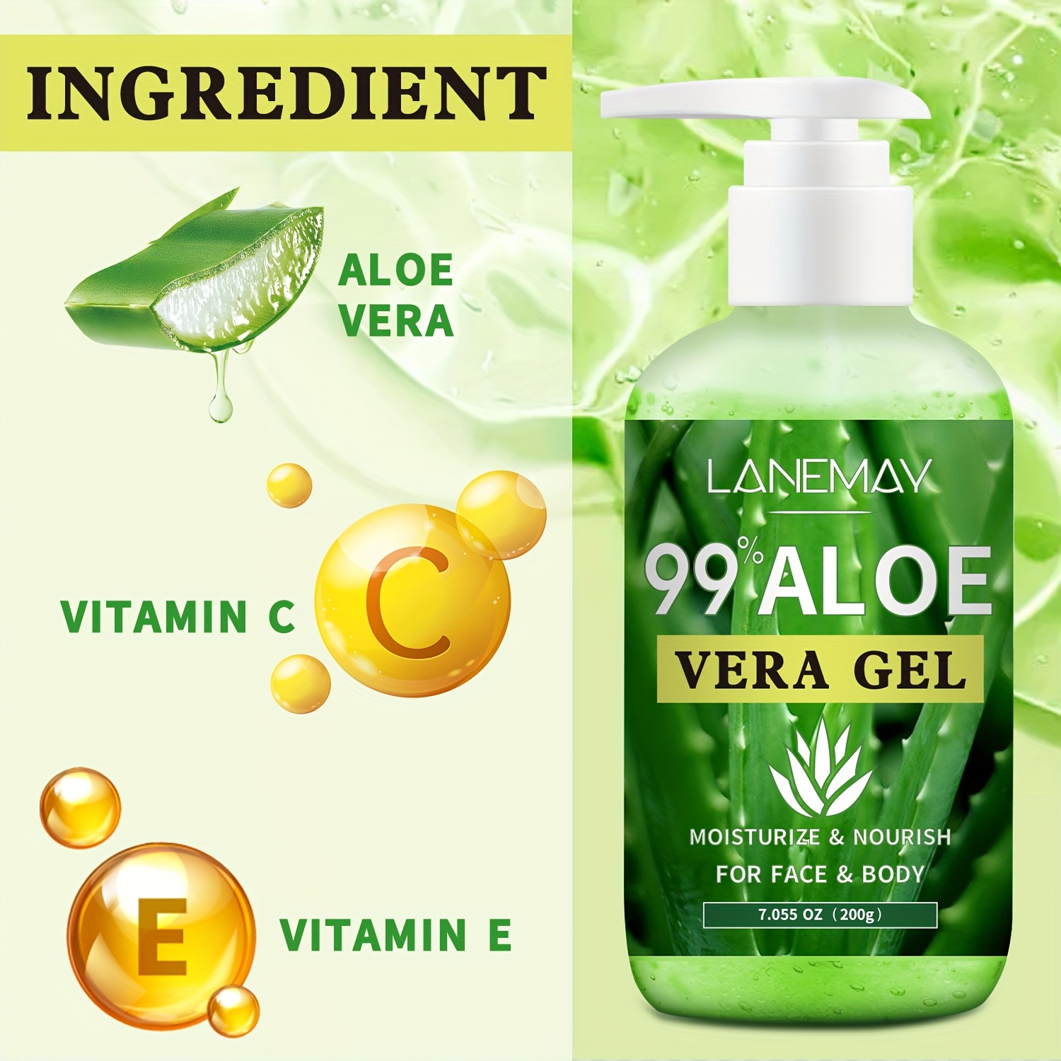 99 aloe vera gel moisturizes skin hydrates dry - Temu Nigeria