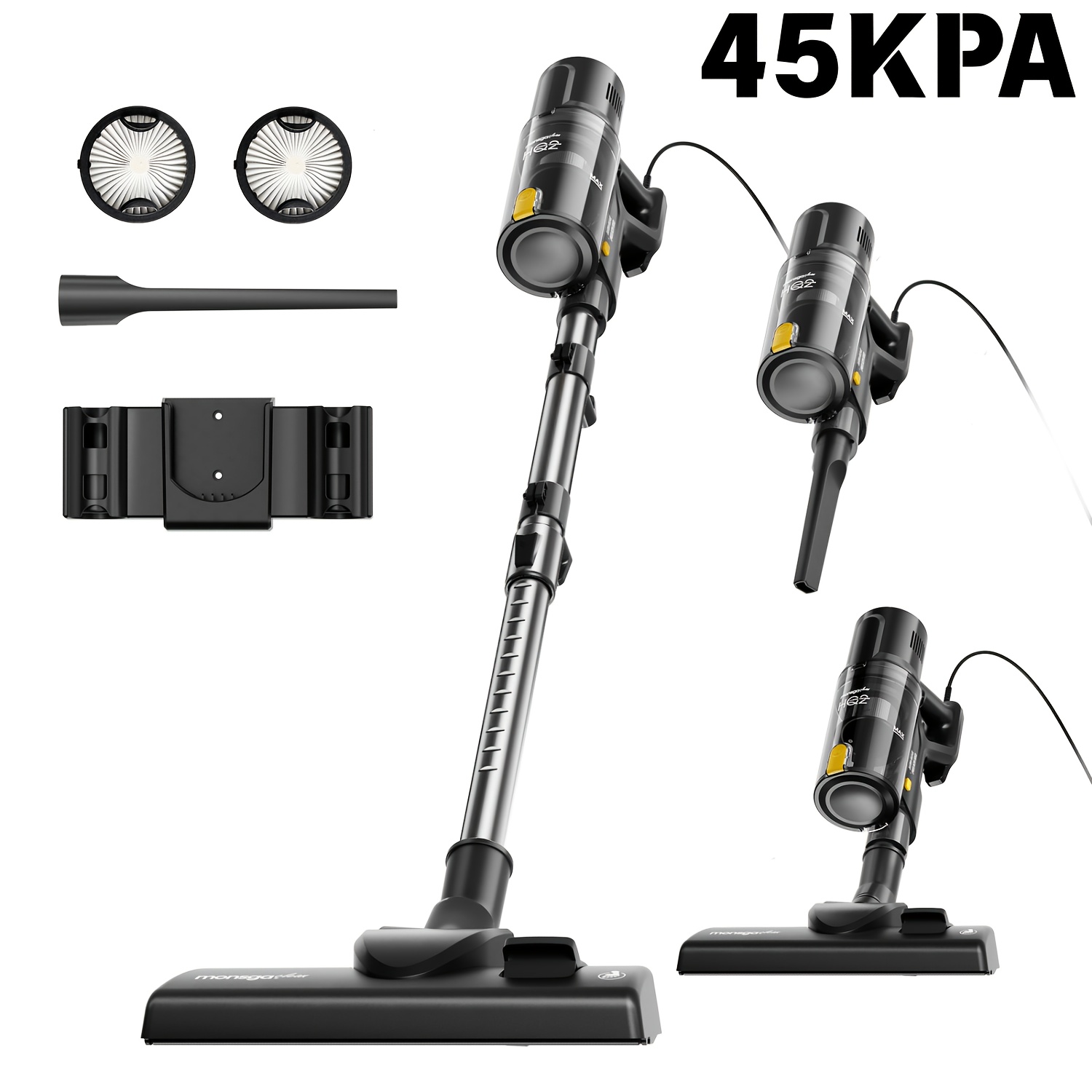 Temu – TEMU 45kpa 600w Corded Vacuum Cleaner, Stick Vacuum Cleaner Corded, Vacuum Cleaner For Home, Powerful Vacuum For Carpet, Hardwood Floor, Pet Hair