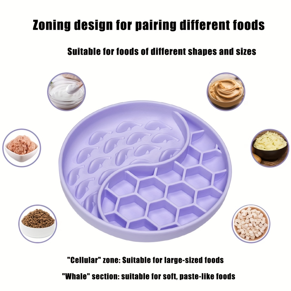 A new color pet licking mat for cats and dogs, outdoor household pet slow feeding licking mat, bathing can be used to feed pets slow feeding tray with high appearance