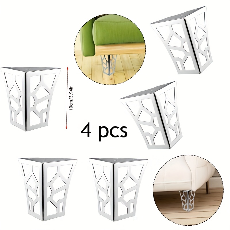 E-shop 4/6/8/10/12 Stück Moderne Metall Klassische Möbelbeine Hohle Geometrische Sofa Beine Tisch Schrank Fuß Ständer Möbelbeschläge
