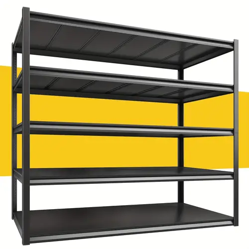 77 5h garage storage shelving units 3000lbs heavy duty shelf brackets adjustable 5 tier metal shelving for garage storage rack industrial shelves utility shelf 39 4w x18d x 77 5h adjustable tiers