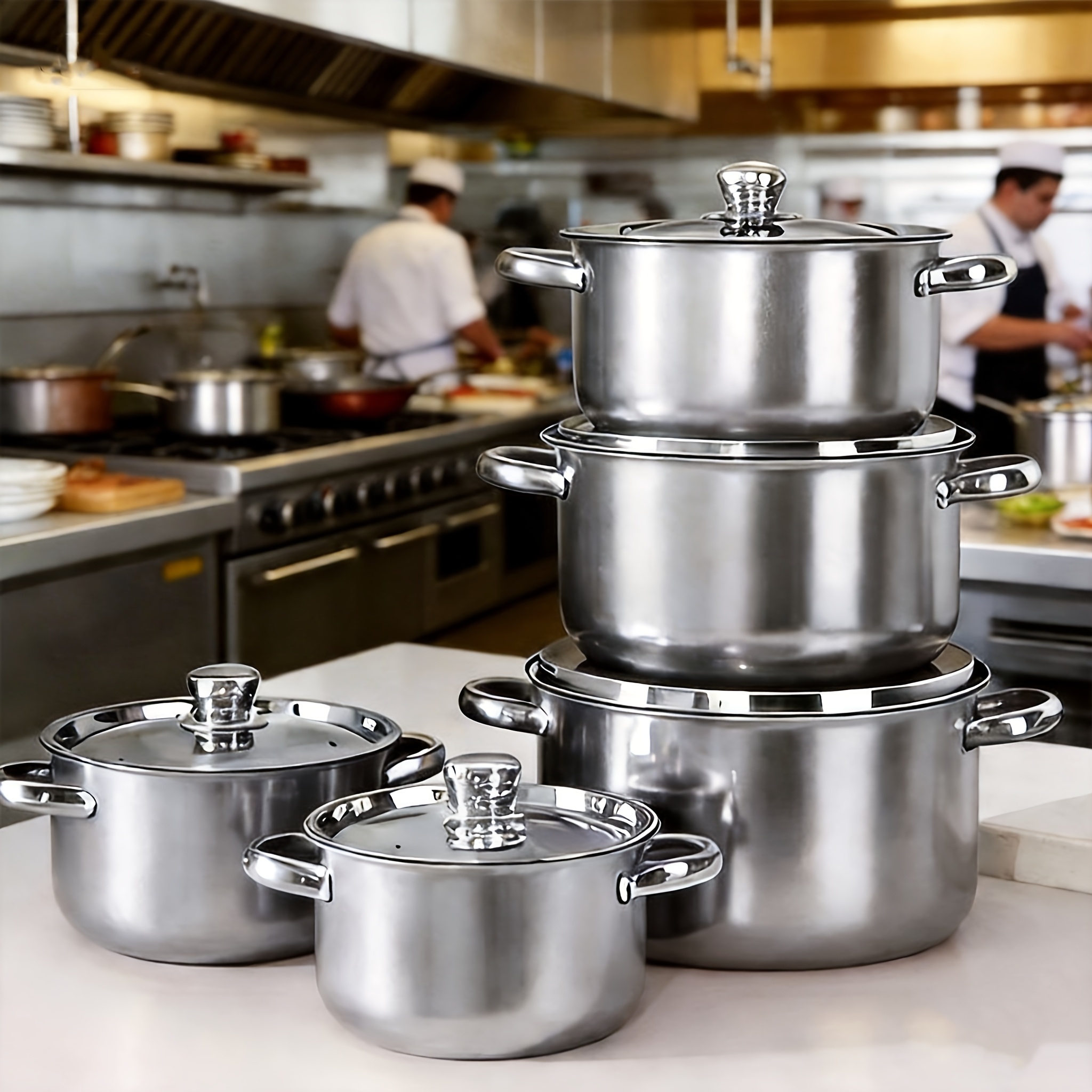 10 piece stainless steel cookware set