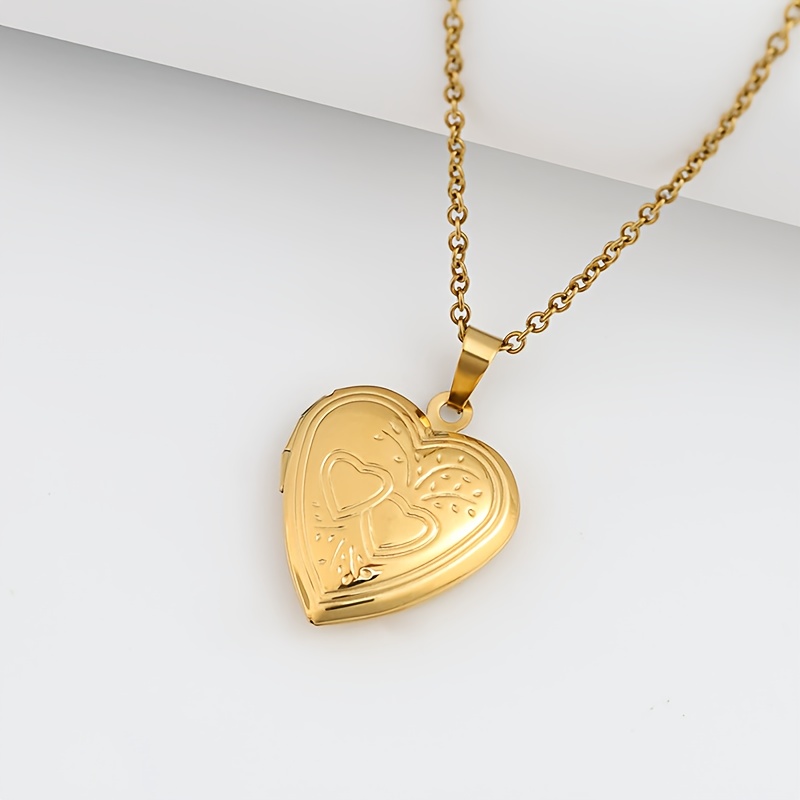 Custom Heart-Shaped Photo Necklace — Personalized Gift for Loved Ones