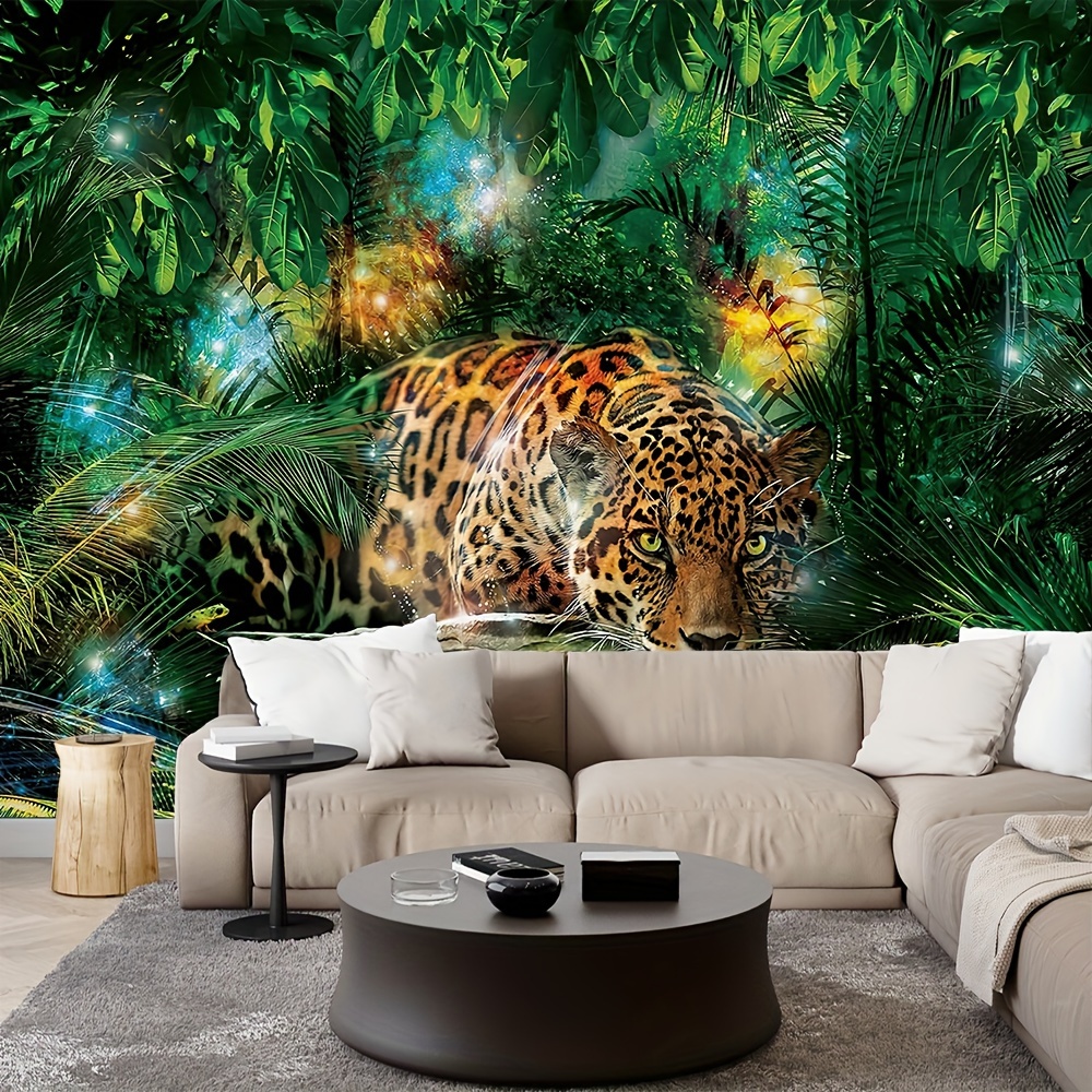 

1pc Leopard Pattern Tapestry, Polyester Tapestry, Wall Hanging For Living Room Bedroom Office, Home Decor Room Decor Party Decor, With Free Installation Package
