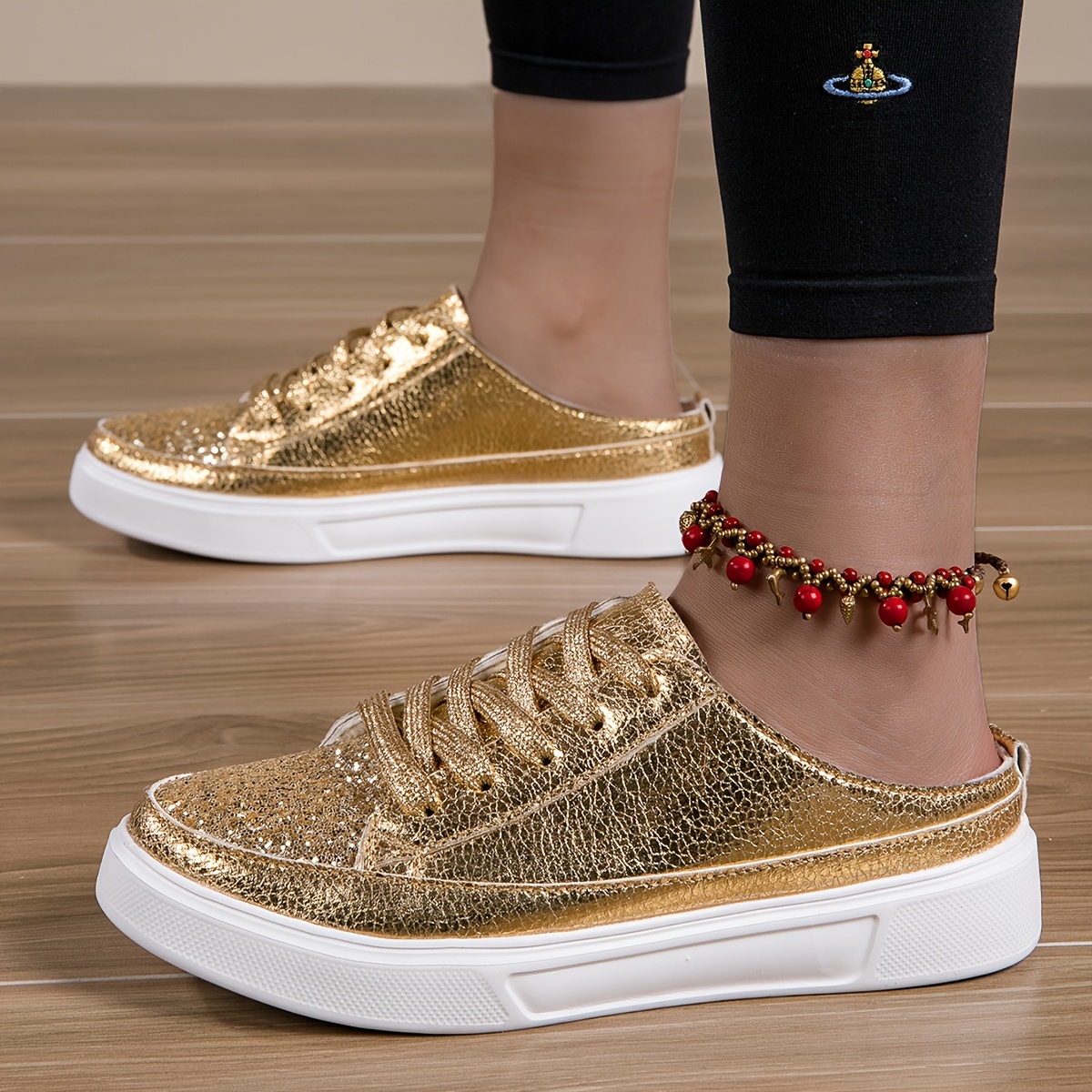 Bling bling slip on sneakers deals